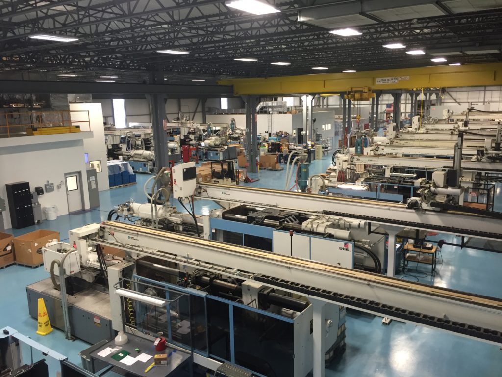 Plastic Injection Molding Room at Mack HQ