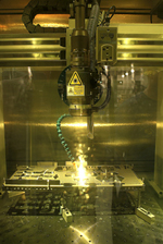 Laser Welder Closeup, Mack Medical Case Studie.